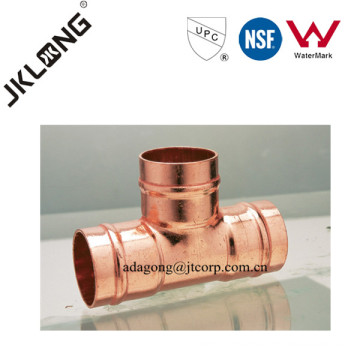 J9501 Copper Reducing Tee For Plumbing